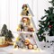 3 PCS Wooden Christmas Tree Tabletop Decor Farmhouse Christmas Decor Rustic Xmas Tree Table Centerpiece Tree Sign for Fireplace Mantle Shelf Decor Xmas Holiday Table Accents DIY Ornament